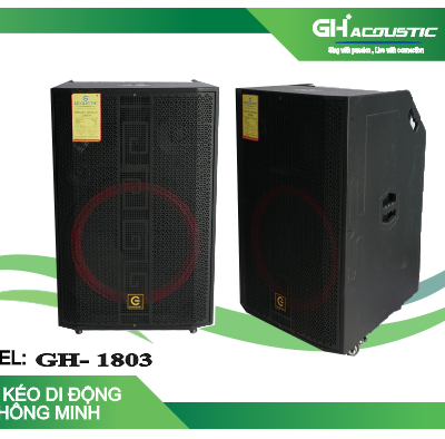 Loa kéo đứng GH 1803 - Bas đơn 50 cm