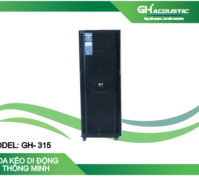 Loa kéo đứng GH 315 - Bas đôi 40 cm