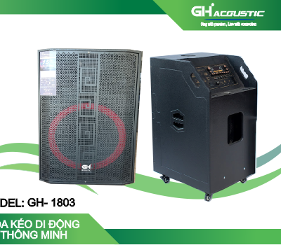 Loa kéo đứng GH 1803 - Bas đơn 50 cm