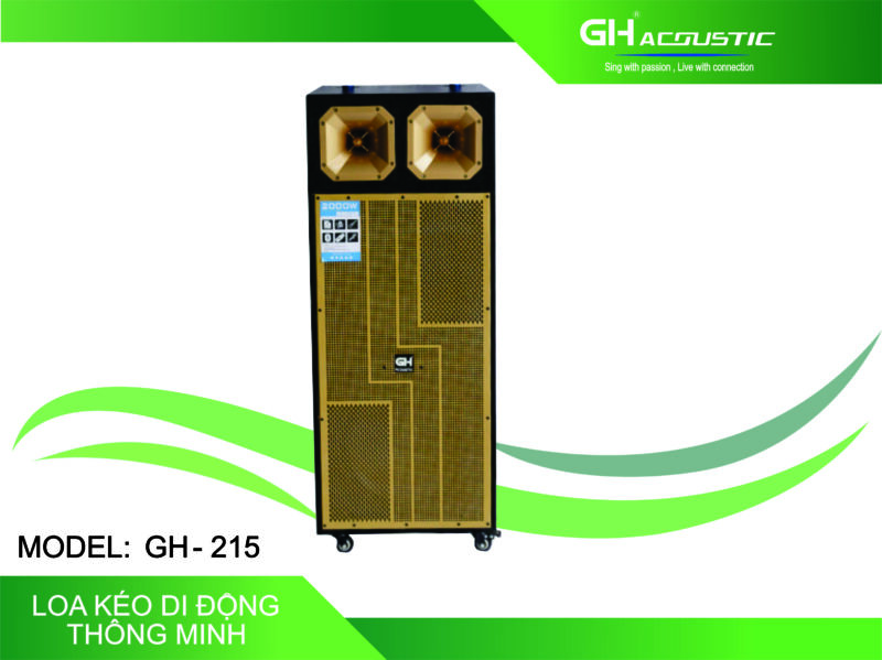 Loa kéo đứng GH 215 - Bass đôi 40 cm