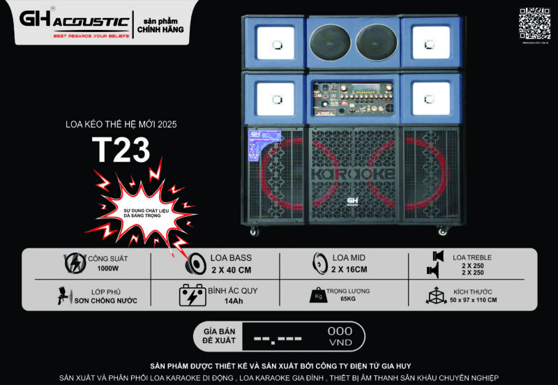 Loa karaoke di động GH – T23