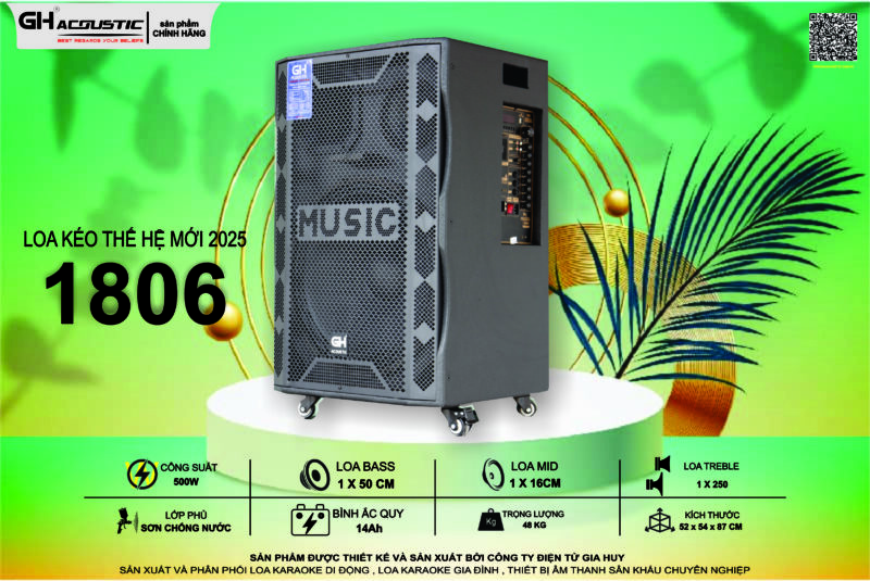 Loa karaoke di động GH – 1805S