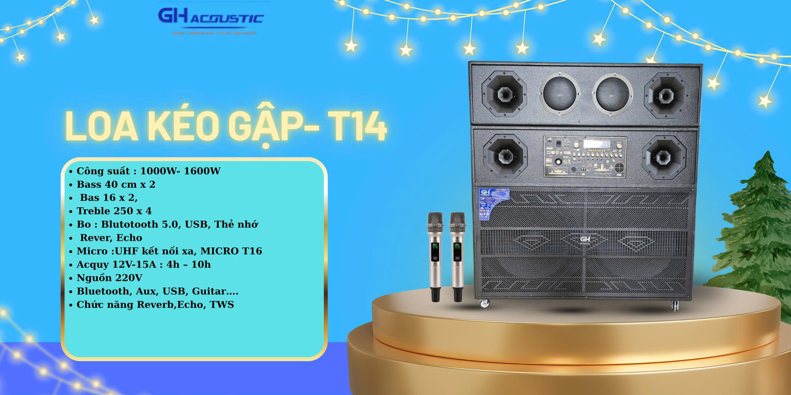 Loa Kéo Gập GH- T14